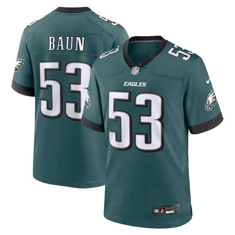 Men & Women & Youth Philadelphia Eagles #53 Zack Baun Green Vapor Limited Jersey